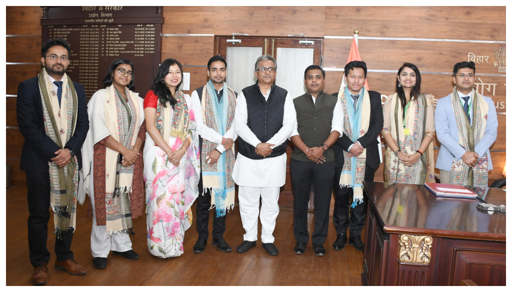 Bihar Tourism Minister Hosts Indian and Bhutan Foreign Service Officials for Development Dialogue in Patna