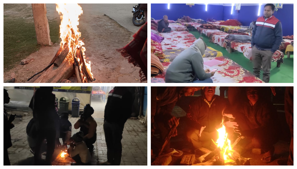 Patna Administration Lights Bonfires, Distributes Blankets Amid Cold Wave