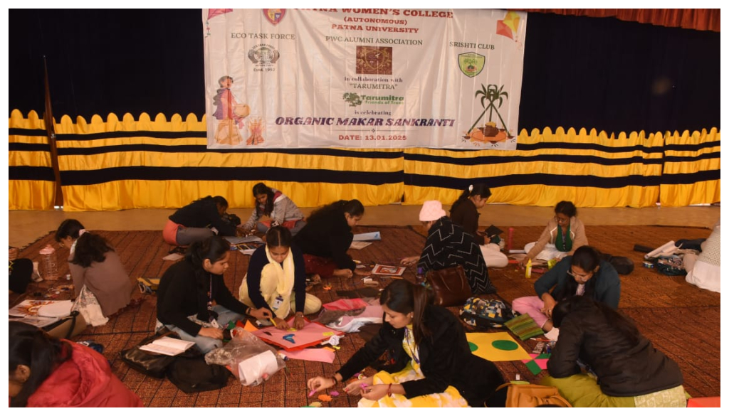 Patna Women’s College Celebrates Organic Makar Sankranti with Kite Making Competition