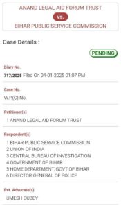 petition, filed by Anand Legal and Forum Trust