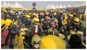 rashant Kishor stated that 100 bikers, under Anand Mishra’s leadership