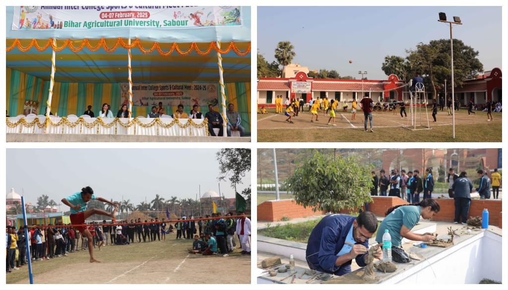 Exciting Performances Mark Second Day of Inter-College Sports and Cultural Competition at BAU Sabour