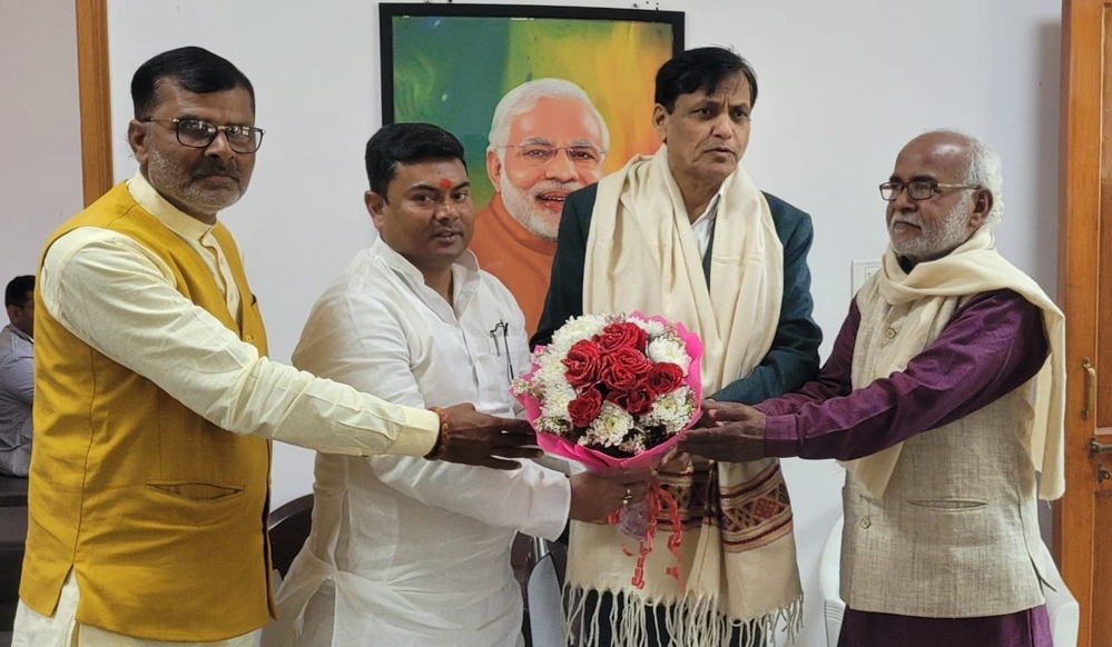 Dharmendra Sah meets Nityanand Rai