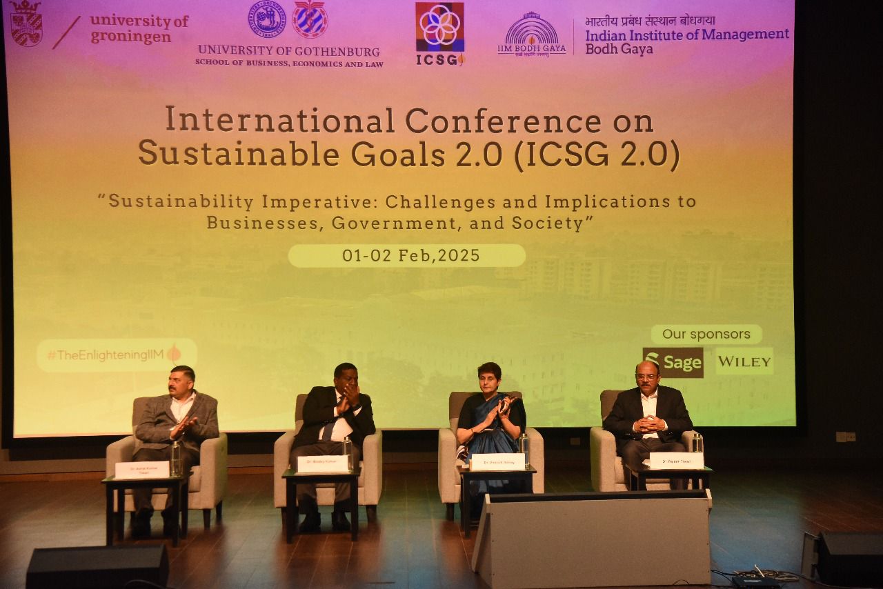 IIM Bodh Gaya Hosts Global Sustainability Conference, Bringing Together Experts and Academics