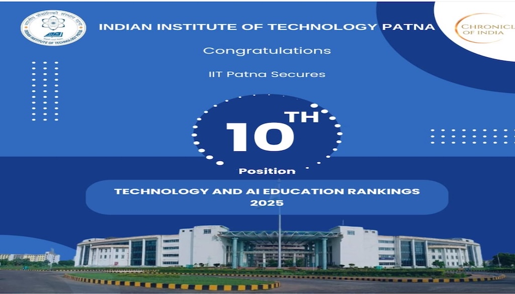 IIT Patna Secures 10th Spot in Technology and AI Education Rankings 2025