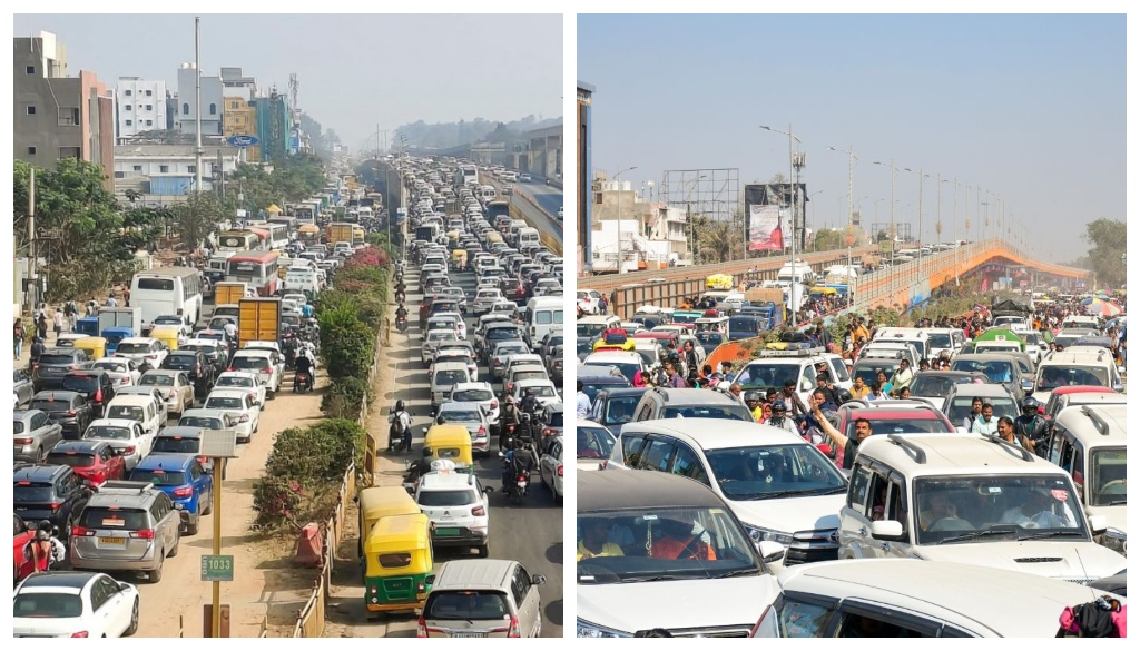 50-Km Traffic Nightmare in Bihar as UP Blocks Heavy Vehicles Amid Maha Kumbh