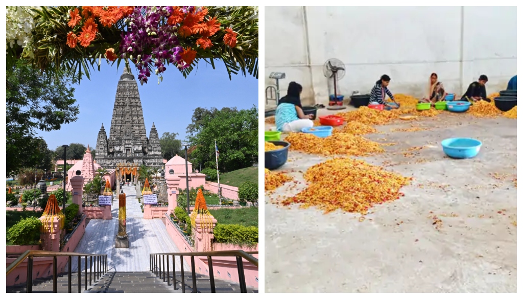 Temple Flowers to Fragrant Incense: Bodh Gaya’s Eco-Friendly Initiative Transforms Offerings into Jobs