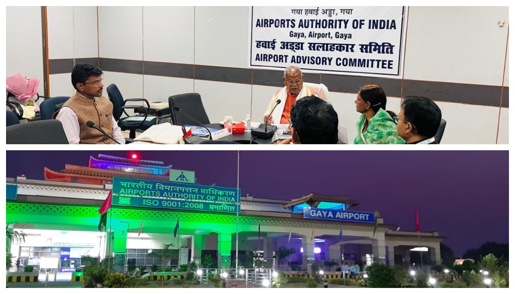 Union Minister Manjhi Reviews Gaya Airport Expansion in High-Level Meeting