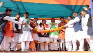 NDA Leaders Display Unity at Workers' Conference in Saharsa, Target Opposition