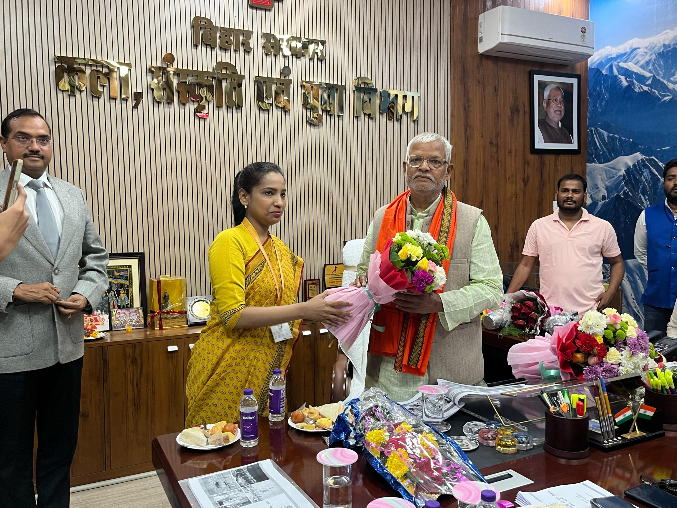 Moti Lal Prasad Takes Charge as Bihar’s Minister for Arts, Culture and Youth