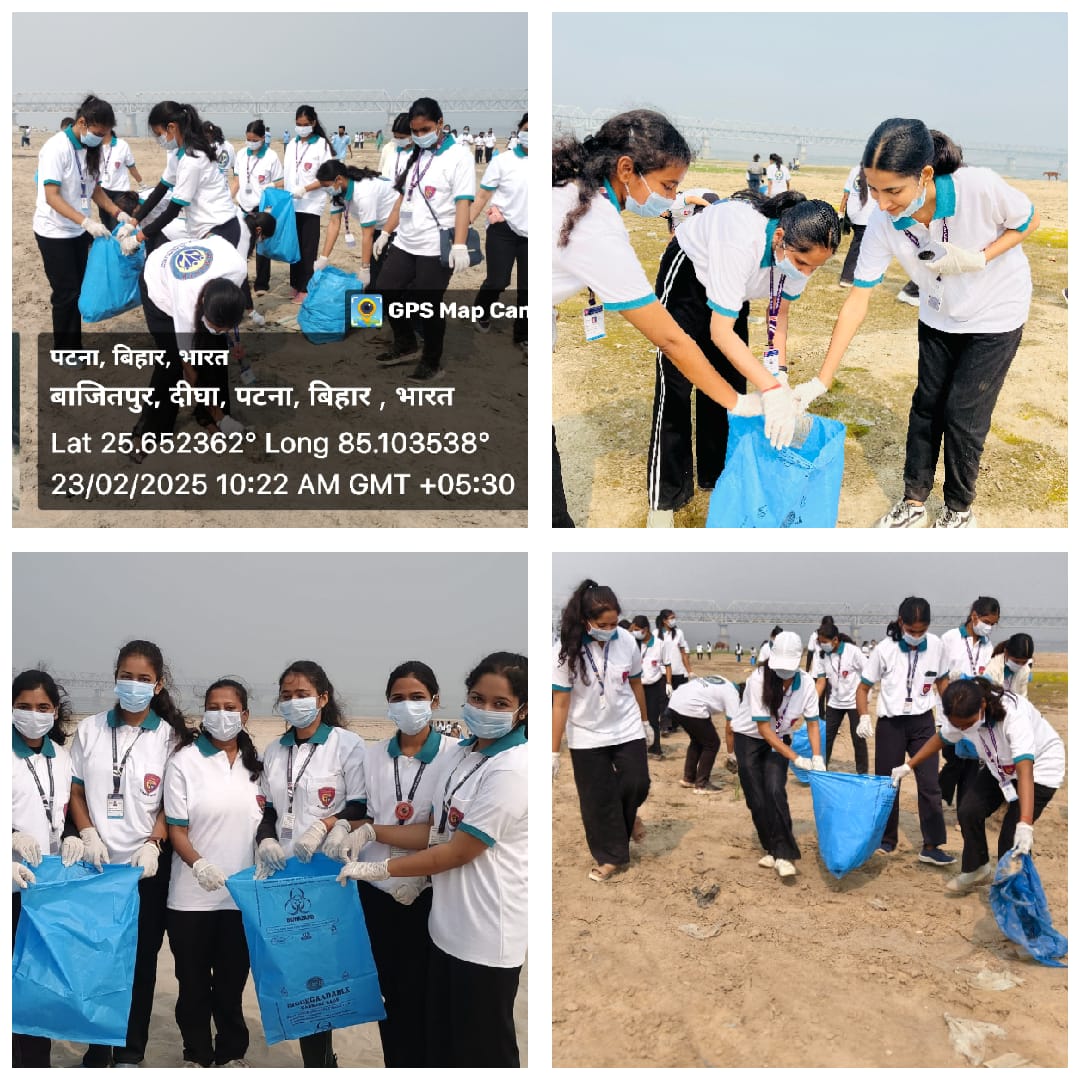 Patna Women’s College Students Lead 310-kg Cleanup in Ganga Swachhta Mahakumbh