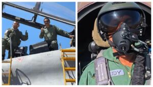 Bihar MP Rajiv Pratap Rudy Performs Stunts at 22,000 Feet in Sukhoi-30 MKI Flight in Aero India in Bengaluru