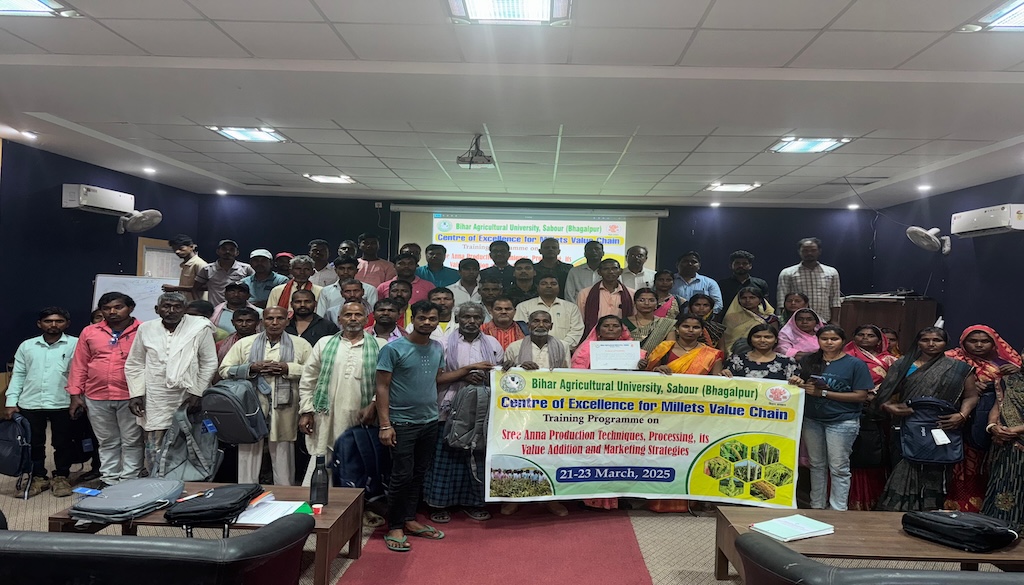 Training Programme at Bihar Agricultural University Promotes Millets Cultivation and Value Addition