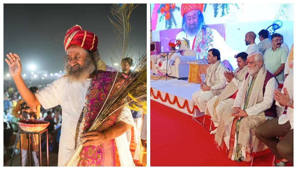 Sri Sri Ravishankar Urges Meditation and Positivity at Bhagalpur Event