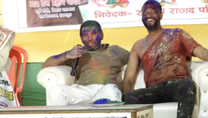 Tej Pratap Yadav Sparks Controversy After Ordering Policeman to Dance at Holi Event