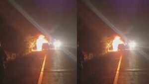 Banka car fire
