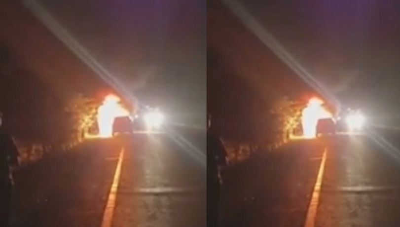 Banka car fire