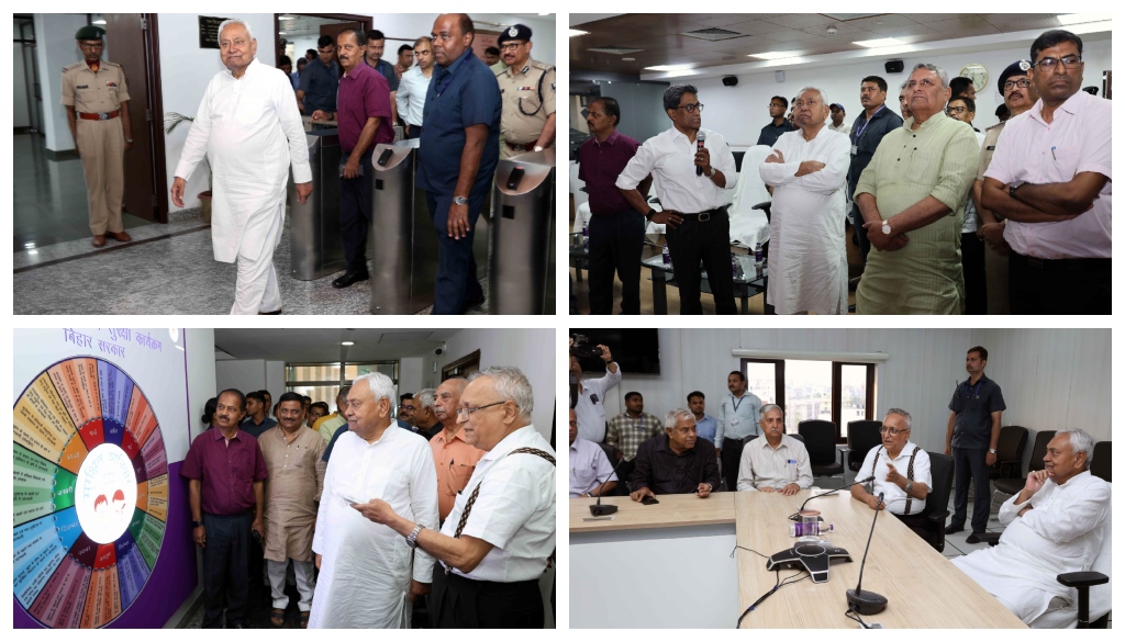 Bihar CM Nitish Kumar Inspects Home and Disaster Management Departments, Urges Timely, Diligent Governance