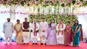 PM Modi Makes Surprise Stop at Bihar Deputy CM's Son’s Wedding During Landmark 50th Visit to State