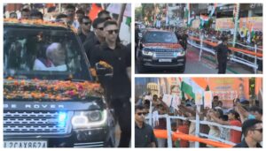 PM Modi Holds Mega Road Show in Patna After Unveiling Key Airport Projects