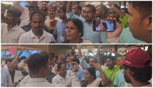 Congress Workers Protest After Being Denied Entry to Phule Screening with Rahul Gandhi in Patna