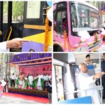 Bihar CM Nitish Kumar Flags Off 20 Pink Buses for Women, 166 Deluxe Buses Across Bihar