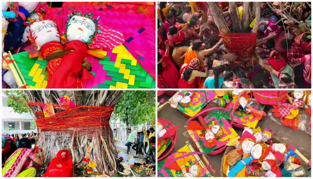 Married Women in Patna Observe Vat Savitri Fast, Worship Banyan Tree for Marital Bliss