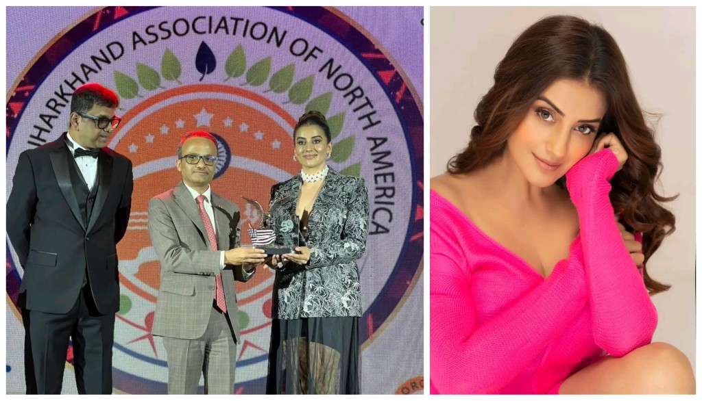 Bhojpuri Star Akshara Singh Honoured in the US with Appreciation Award by BJANA
