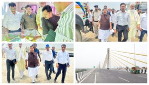 Bihar Road Construction Minister Nitin Nabin Inspects Progress On Kachchi Dargah- Bidupur Six Lane Bridge