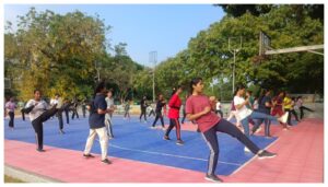 Morning Fitness Camp at Patna Women’s College Promotes Sports and Wellbeing