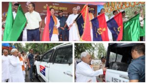 CM Nitish Kumar Flags Off Over 600 Police Vehicles to Boost Law and Order Across Bihar
