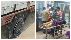 Five Dead, Over a Dozen Injured as Pickup Van Overturns After Tyre Burst in Saran