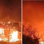 Massive Fire Engulfs Narayanpur Market in Motihari, Several Injured, Shops Destroyed