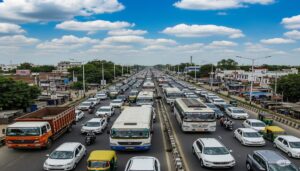 Traffic Chaos in Patna as Waqf Rally Triggers 5km Jam on JP Ganga Path