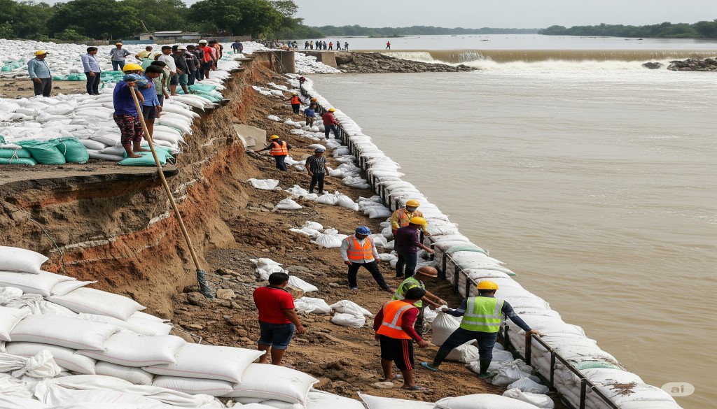 Embankment Repair in Bihar