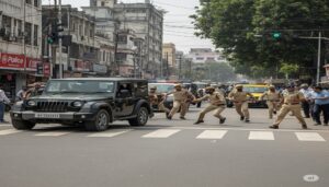Thar Driver Flees After Attempting to Run Down Police Officers in Patna