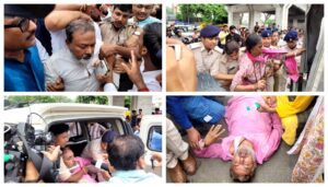Jan Suraj State President Manoj Bharti Among Several Arrested During Protest Outside Bihar Health Minister’s Residence in Patna