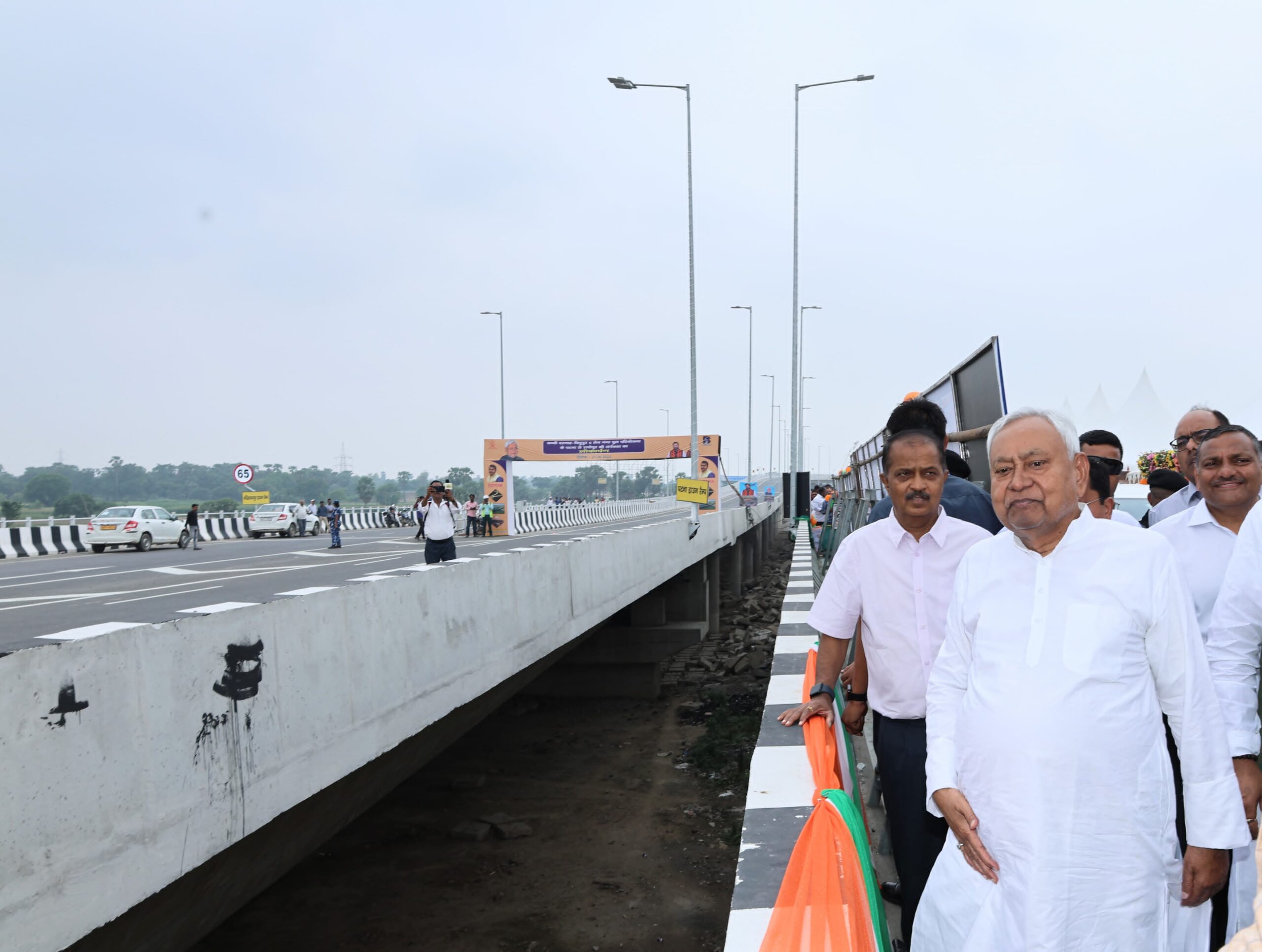 Bihar CM Nitish Kumar Inaugurates Kacchi Dargah–Bidupur Bridge in Patna, India’s Longest Cable-Stayed Structure