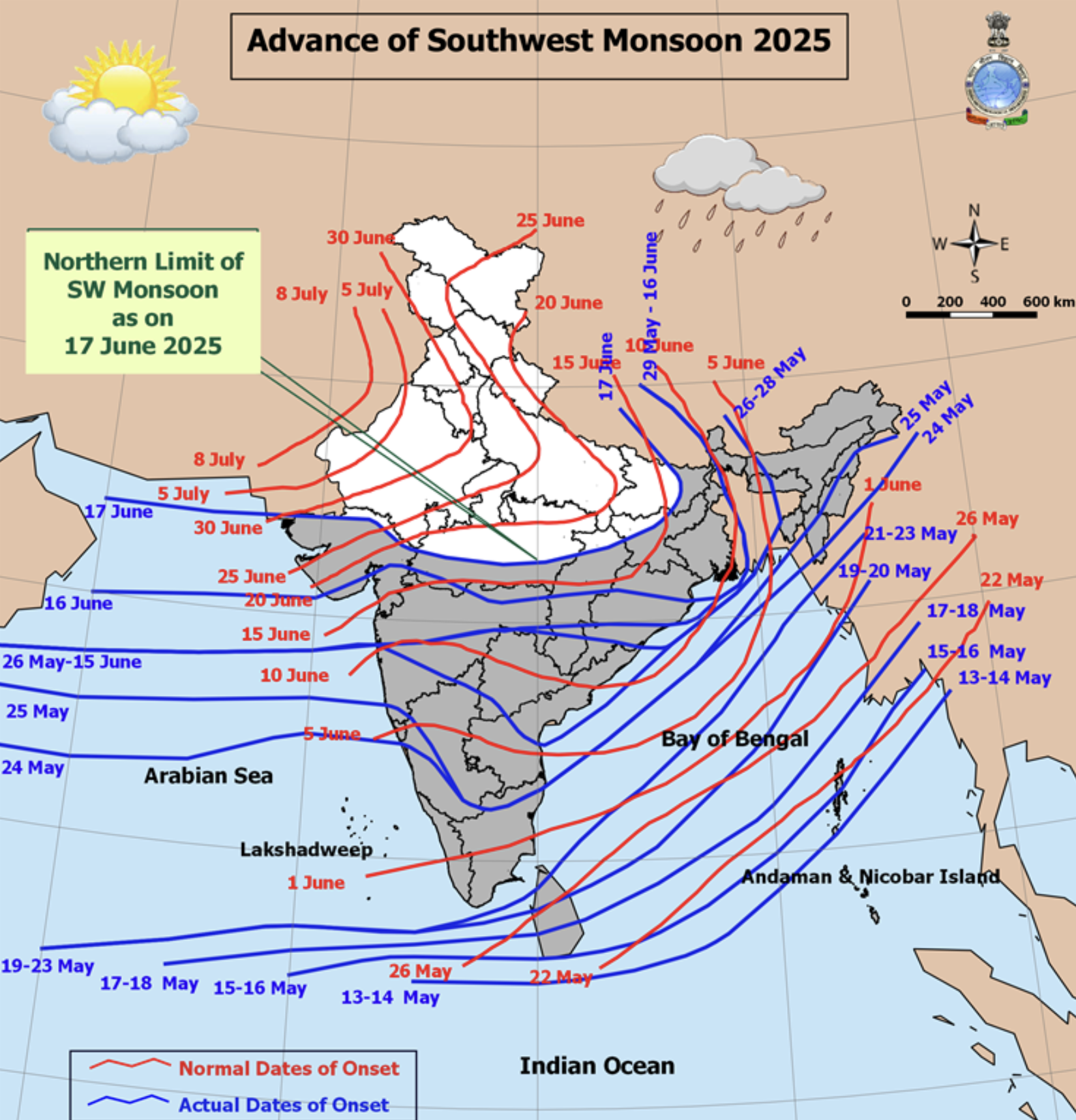Monsoon Arrives in Bihar, Heavy Rains Forecast Across State