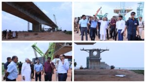Bakhtiyarpur–Tajpur Ganga Bridge 60% Complete, Officials Brief Nitish Kumar During Inspection
