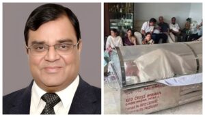‘Papa... Papa...’: Tearful Farewell as Daughter Returns from Scotland to Mourn Gopal Khemka