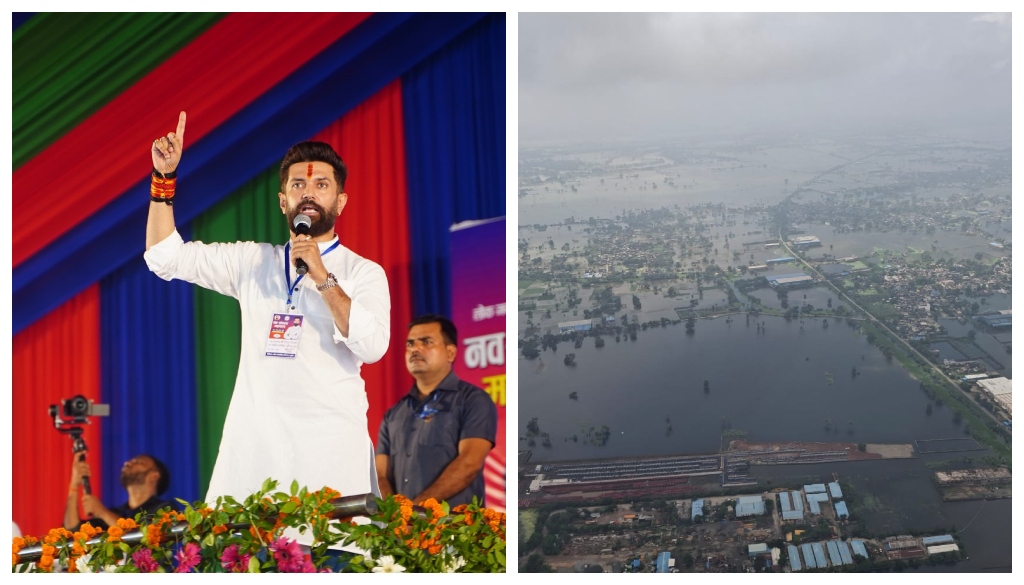 Chirag Paswan Writes to Bihar CM Nitish Kumar Seeking Flood-Hit Status For Tejashwi’s Raghopur Block In Vaishali