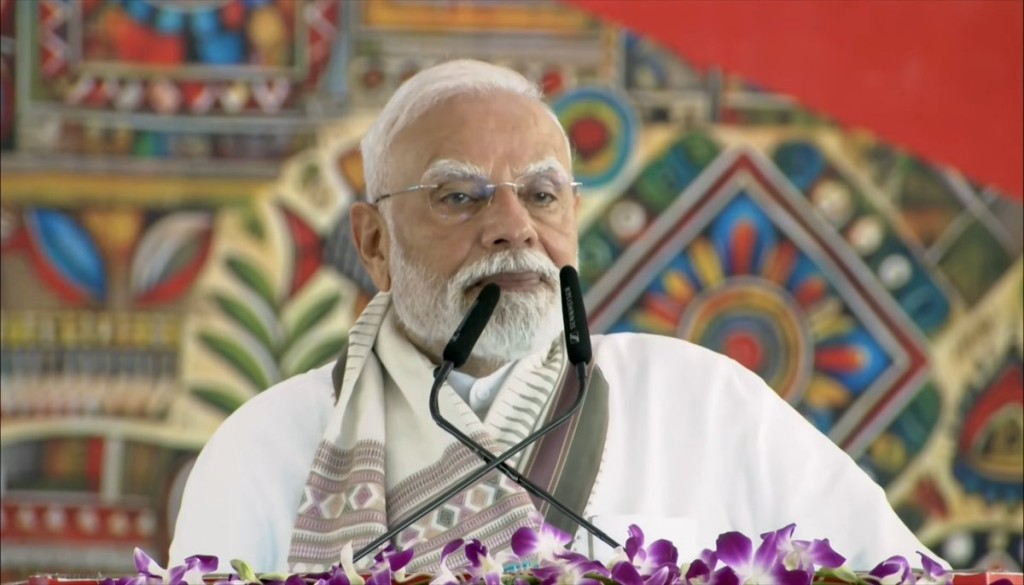 Prime Minister Narendra Modi inaugurates the Homi Bhabha Cancer Hospital in Muzaffarpur, Bihar, built at a cost of Rs 570 crore to provide advanced cancer care.