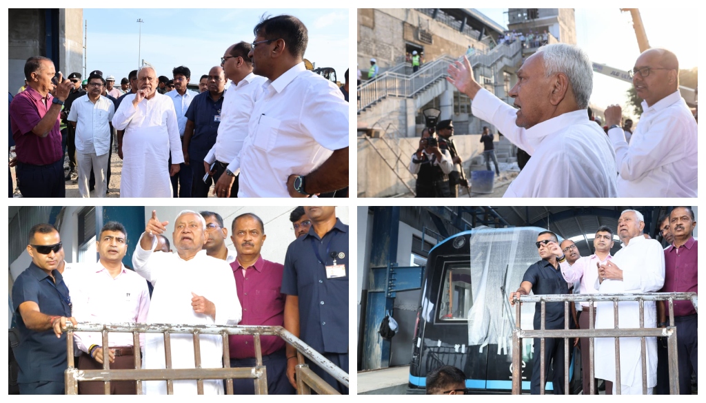 Bihar CM Nitish Kumar Inspects Patna Metro Sites, Calls for Swift Completion