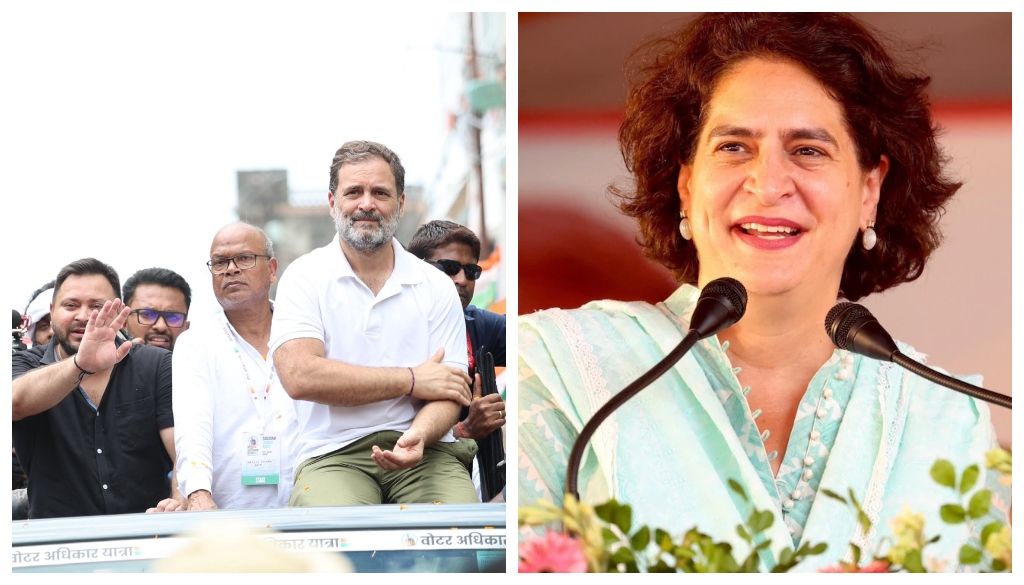 Priyanka Gandhi To Join Rahul And Tejashwi’s Voter Rights Yatra In Bihar