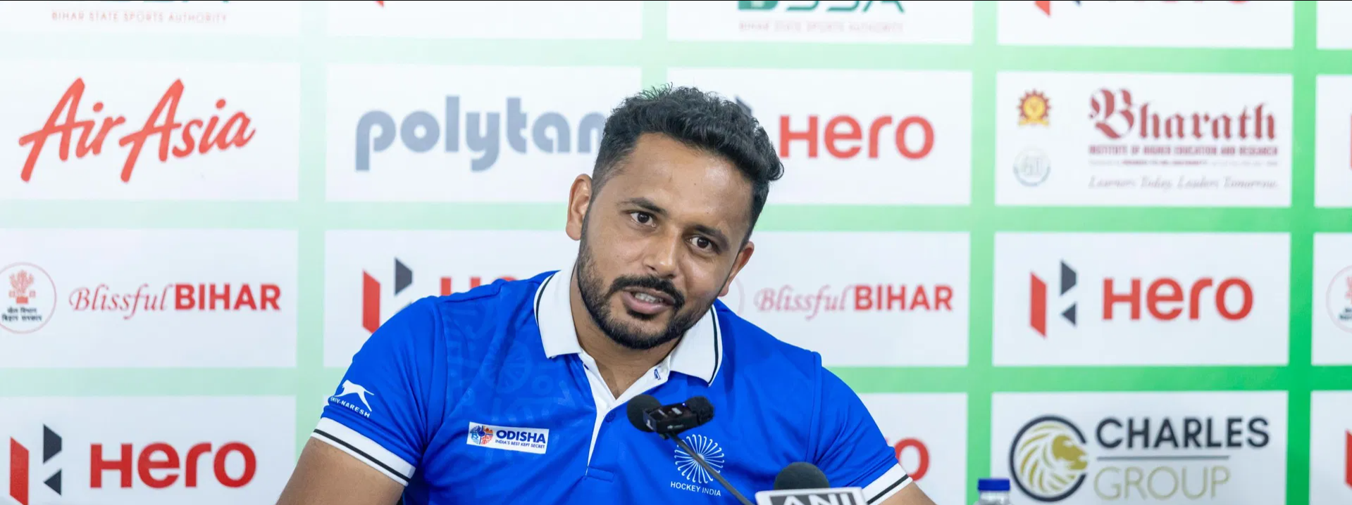 Players compete during the opening match of the Hero Men’s Asia Cup 2025 in Rajgir.