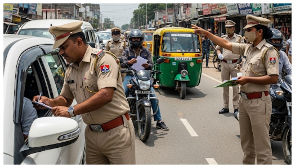 Bihar Police Arrest 747 in Two-Day Vehicle Checks