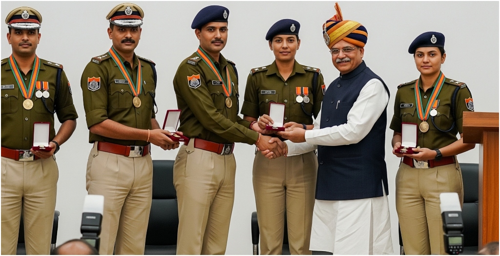 Six Officers Honoured for Bravery in Deadly Aurangabad Naxalite Attack
