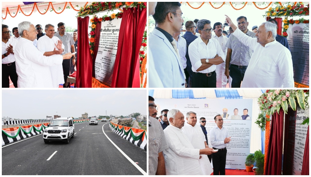 Chief Minister Nitish Kumar Lays Foundation for Rajgir-Salepur Highway, Inaugurates Rajgir ROB