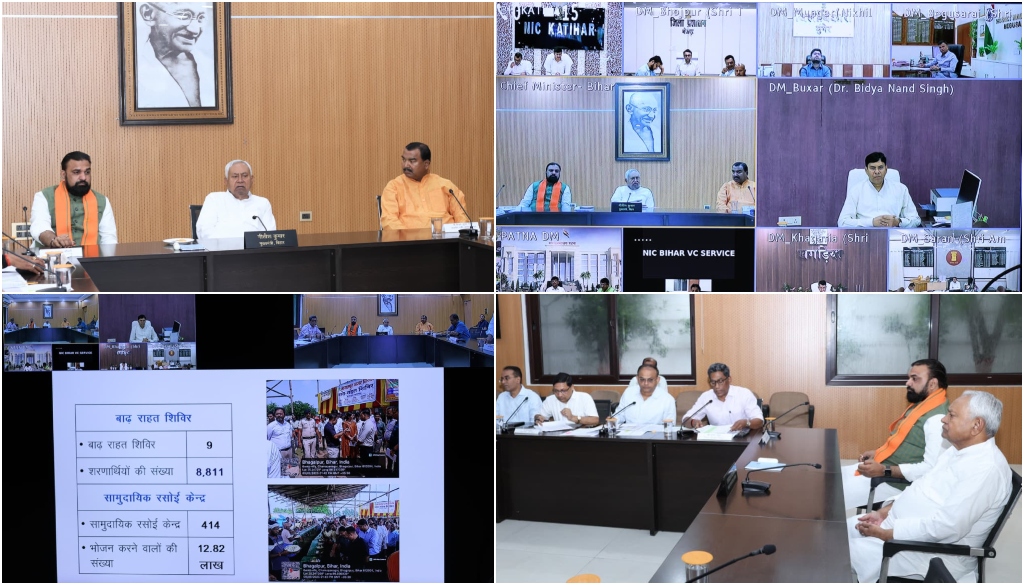 Bihar CM Reviews Flood Relief Operations, Urges Prompt Assistance to Affected Communities